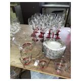 Pfaltzgraff Winterberry pattern- hand-painted red