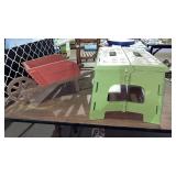 Foldable Step Stool and Mini Wheelbarrow
