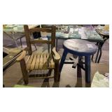 Doll Chair and Stool