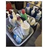 Lot of various toiletries