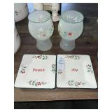Pfaltzgraff Winterberry 2 appetizer plates & 2