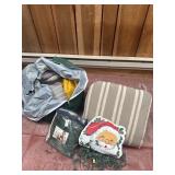 Lot of cushions, Christmas lights/placemats etc