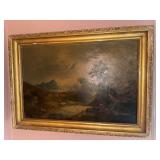 Oil frame landscape painting with ornate frame 28