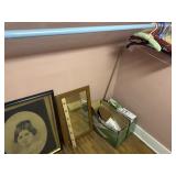 Contents in closet - framed portrait (needs