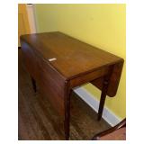 Antique wooden drop-leaf table 19in leafs are