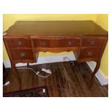 Vintage wooden kneehole desk or vanity 40 X 21 X