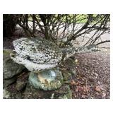 Concrete duck or goose garden figure