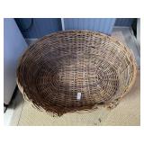 Large basket dog bed