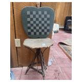 Antique Adirondack bent-twig side table or plant