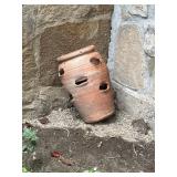Strawberry terra-cotta pot