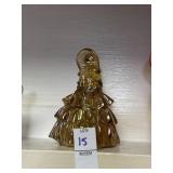 Vintage marigold iridescent carnival glass