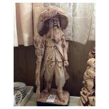 Vintage molded resin or faux-ivory Chinese f