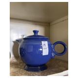 Vintage Fiesta cobalt blue teapot with lid