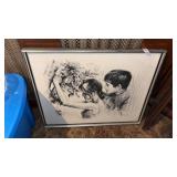 Picking Flowers" by Romanian-Israeli artist Sandu