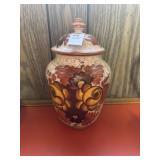 Made in Italy lidded floral canister