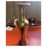 Brass trumpet vase
