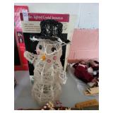 18in. Lighted Crystal Snow man