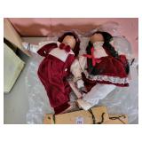 2 porcelain dolls