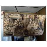 Vintage woven French tapestry