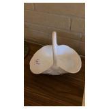 White Glass Fruit Bowl