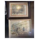 2 framed artwork