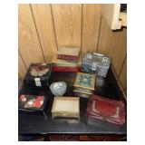 Lot of jewelry and trinket boxes