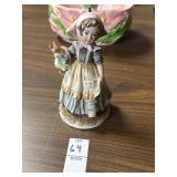 Lefton girl with basket figure