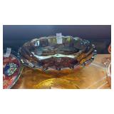 Carnival Glass Fruit Bowl