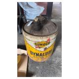 Sunoco Dynalube Gas Can
