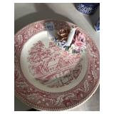 Ironstone decorative plate and porcelain