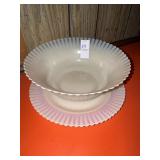 MacBeth-Evans Glass Co. bowl and plate in