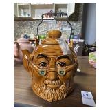 Vintage Japan figural toby style teapot