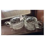 Cut Glass Serving Set