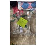Crystal Glass Candle Sticks
