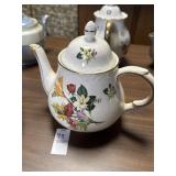 Arthur Wood England floral teapot cracking