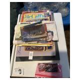 Lot of collectible magazines, stamps, pictures