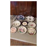 Lot of Assorted Floral Plates