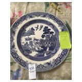Oxford blue willow dinner plate