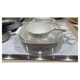 Corning Ware Blue Flower Casserole Dish and Bowl