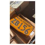 Antique Pennsylvania license plate 1936 - ZB156