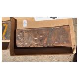 Antique Pennsylvania license plate 1922 - 379-744