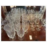 Lot of glass tumblers