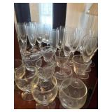 Lot of wine glasses