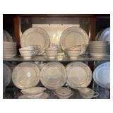 Set of Nortitaks China floral dishes