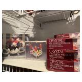 Crystal candle holder sets, candlabras