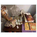 Angel decor and religious books