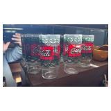 6 Coca Cola Glasses