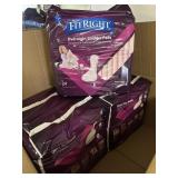 5 unopened backs of overnight bladder pads