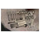 22 Pc Sterling Silver Set Crown Princess