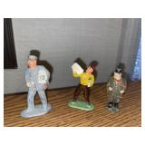 Vintage 2 Barclay cast-lead figures & John Hill &